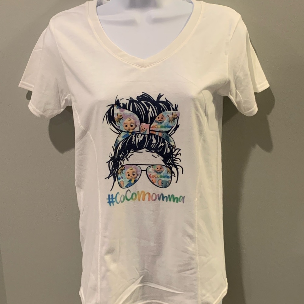 🌈 #CoComomma Graphic Tee – Handmade